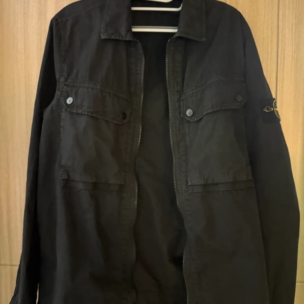 스톤아일랜드23fw 브러쉬드 오버셔츠 블랙M