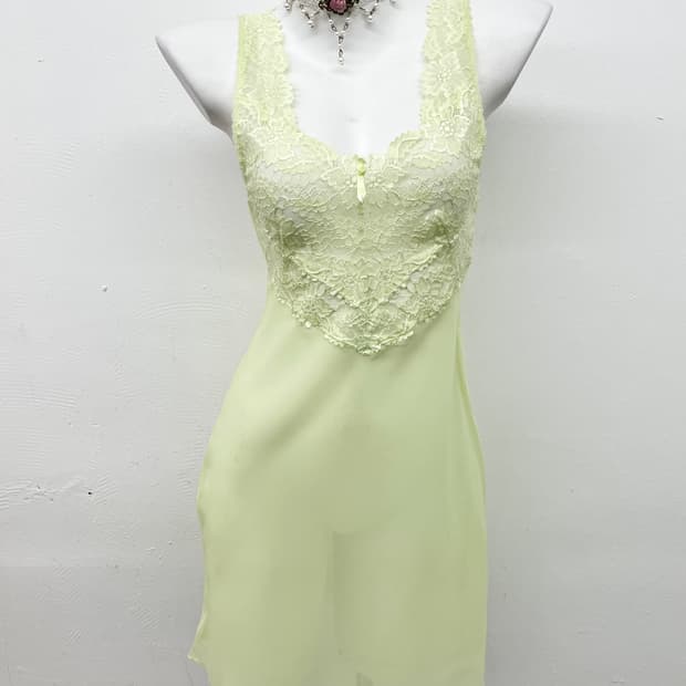 페어리 시어 레이스 슬립