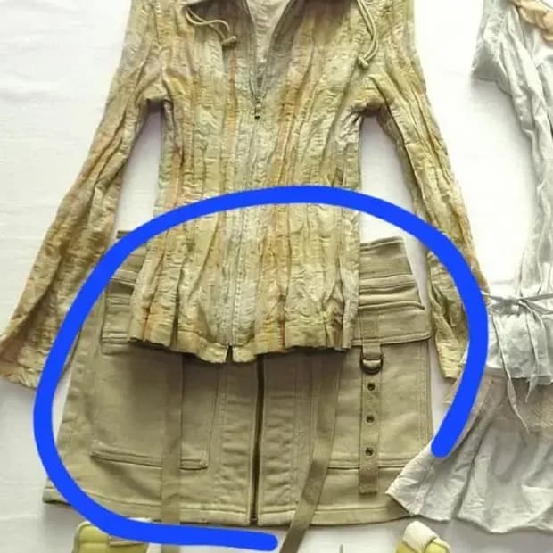 파우닝 릭오웬스깔우닝 아카이브 카고스커트
