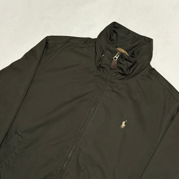 M 폴로 랄프로렌 카키 폴리 블루종 자켓