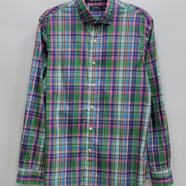 POLO 폴로 랄프로렌 체크 셔츠 / 남 L 멀티 컬러