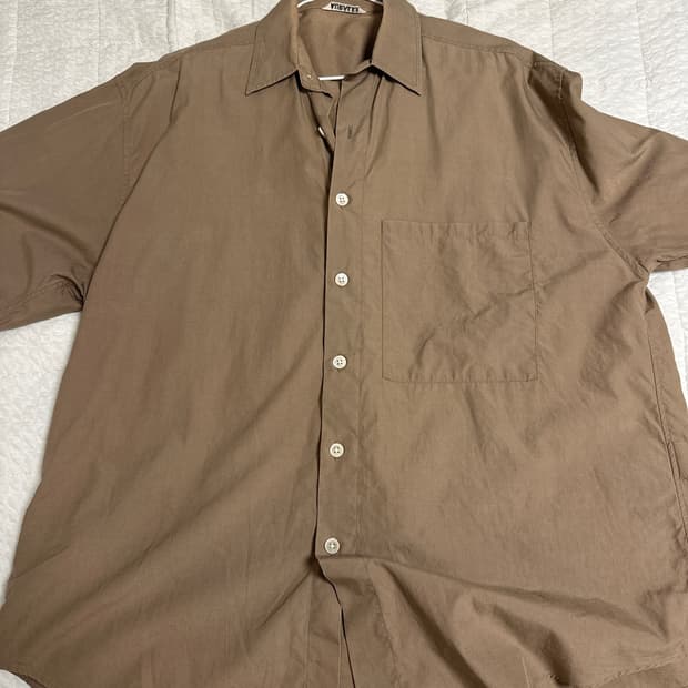 오라리 브라운 셔츠 4사이즈