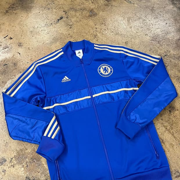 아디다스 첼시 파금 블루 골드 져지 트랙탑 95