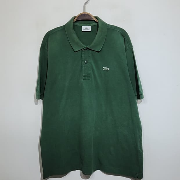(XL) 라코스테 반팔 카라티 녹색 PK 폴로 티셔츠