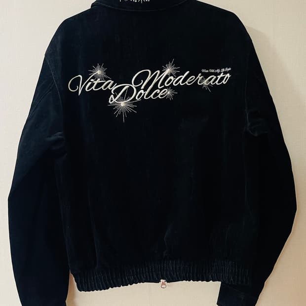 새상품)디앤에스알 DNSR 엠브로이드 벨벳데님자켓 정가 249,000원