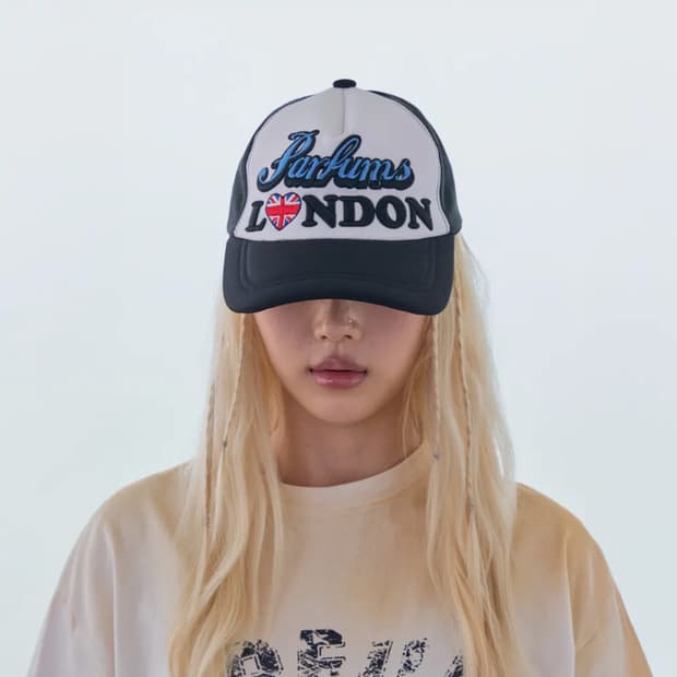 런던파퓸스아카이브 블랙 트러커 캡 모자