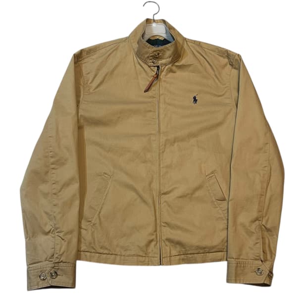 폴로 qr탭 베이지 코튼 스윙톱 자켓