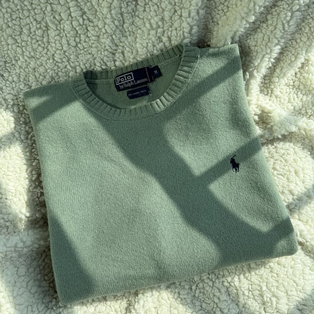폴로 램스울 니트 M