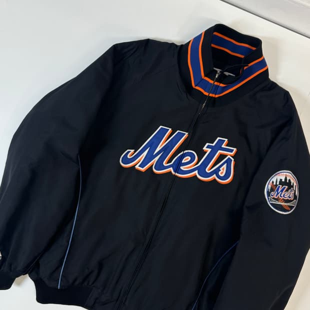 마제스틱 뉴욕 메츠 베이스볼 블루종