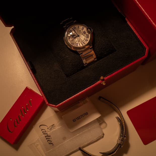 까르띠에 발롱블루 문페이즈 37mm