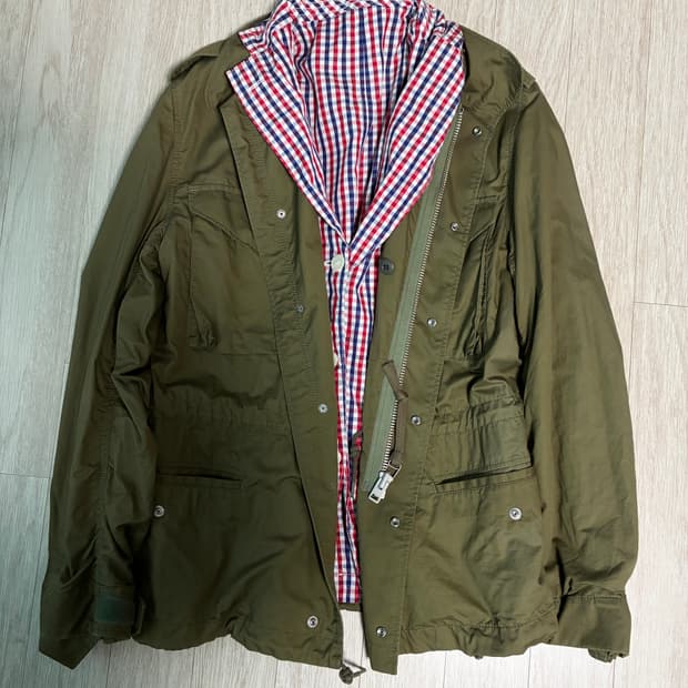 준야 와타나베 리버서블 야상 자켓