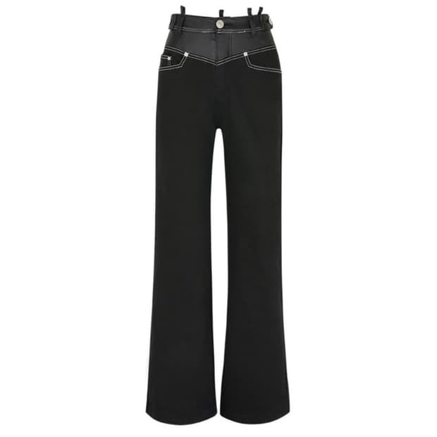 YUSE leather jean black