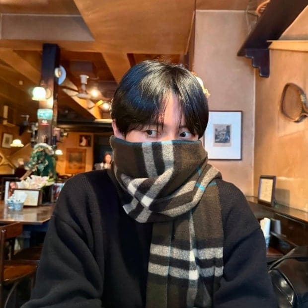 버버리 캐시미어 자이언트 머플러 스카프 목도리 주우재