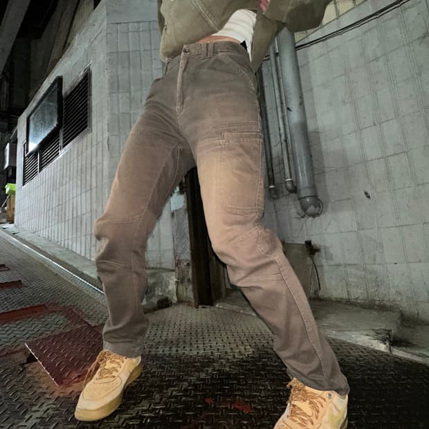 Field core  knee double Pintuck pants