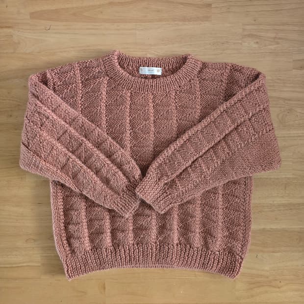 Hand knit mariko 울 니트 스웨터 