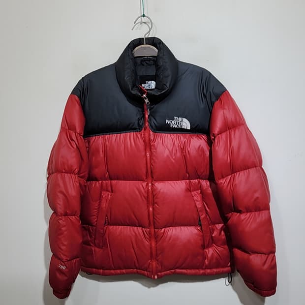 (95) 노스페이스 구스다운 자켓 검빨 거위털 700 눕시패딩 점퍼 
