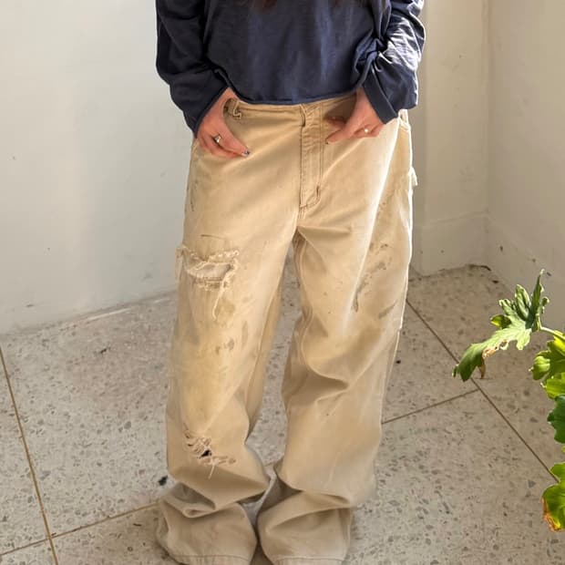 칼하트 워크팬츠 베이지