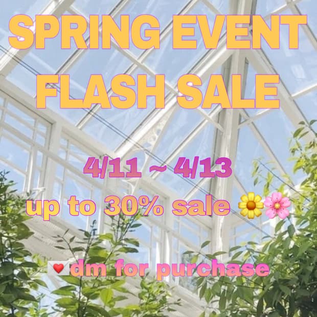 🤍 봄 맞이 할인 공지사항 🤍