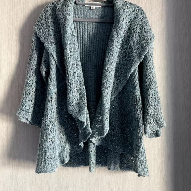 세인트존 블루 니트 가디건