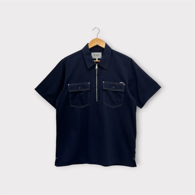 칼하트 wip 메드포드 반팔티 셔츠 네이비 M