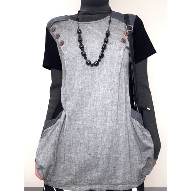 빈티지 그레이 히피 반팔