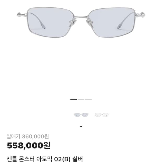 젠틀 몬스터 아토믹 02(B) 실버 Gentle Monster Atomi