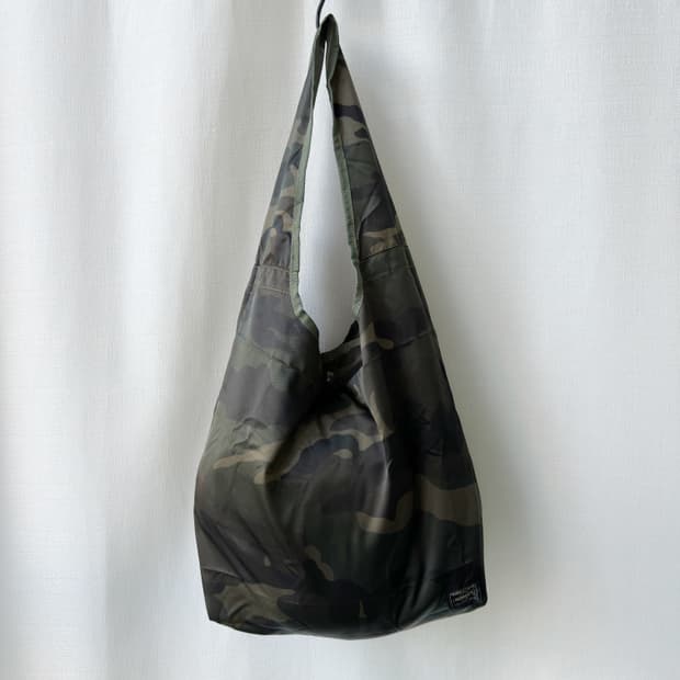 요시다 포터 패커블 쇼핑백 우드랜드 카모