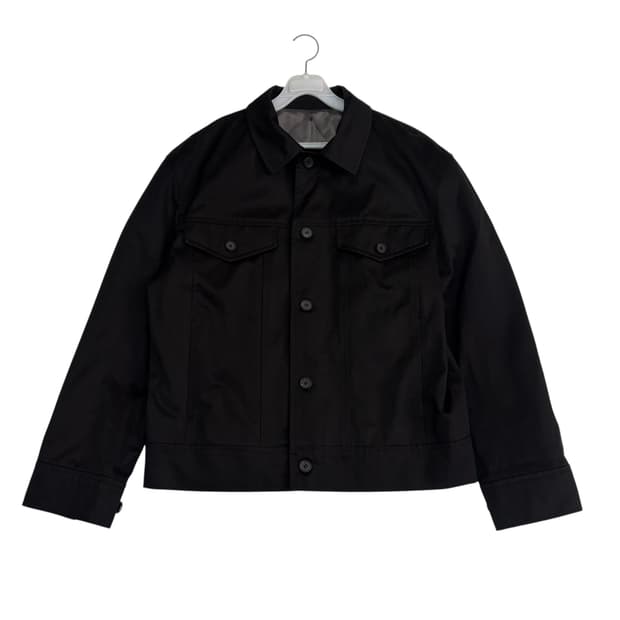 엘무드 블랙 트러커 자켓