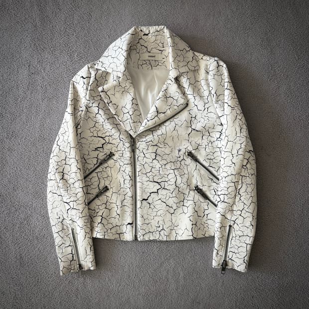 Vintage crack detail jacket