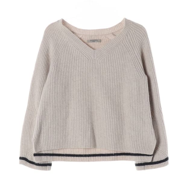 올세인츠 캐시미어 브이넥 니트 S