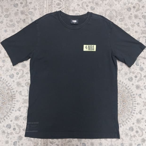 NBA 로고 반팔 티셔츠 블랙 XL