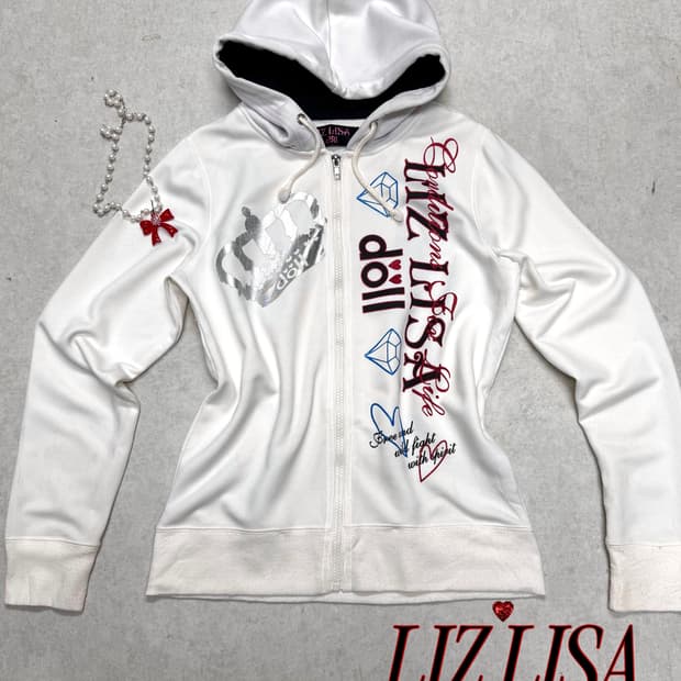 리즈리사 대장 갸루 글리터 후디