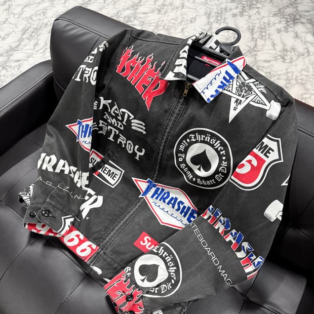 슈프림 x 트레셔 SS15 워크 집업 트러커 자켓