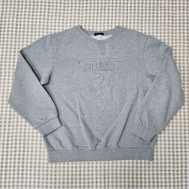 게스 기모 맨투맨 남자100