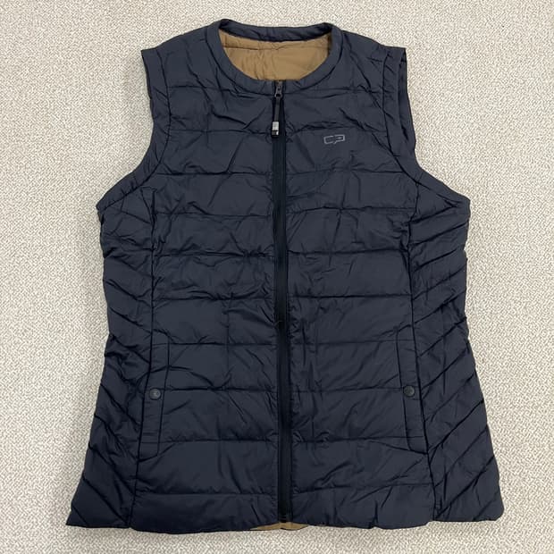 [100] 센터폴 블랙 구스다운 경량 패딩 조끼 베스트 0106M1