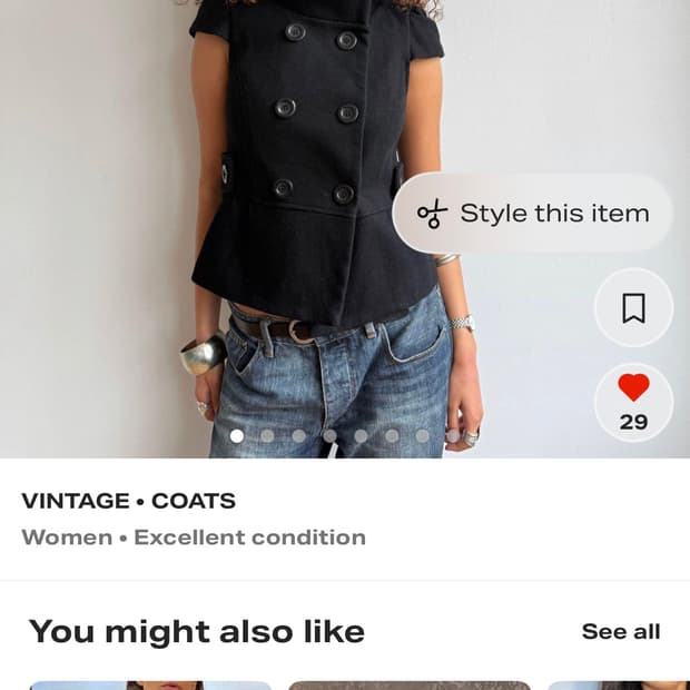 Soph’s shop vintage peacoat 빈티지 피코트 단추