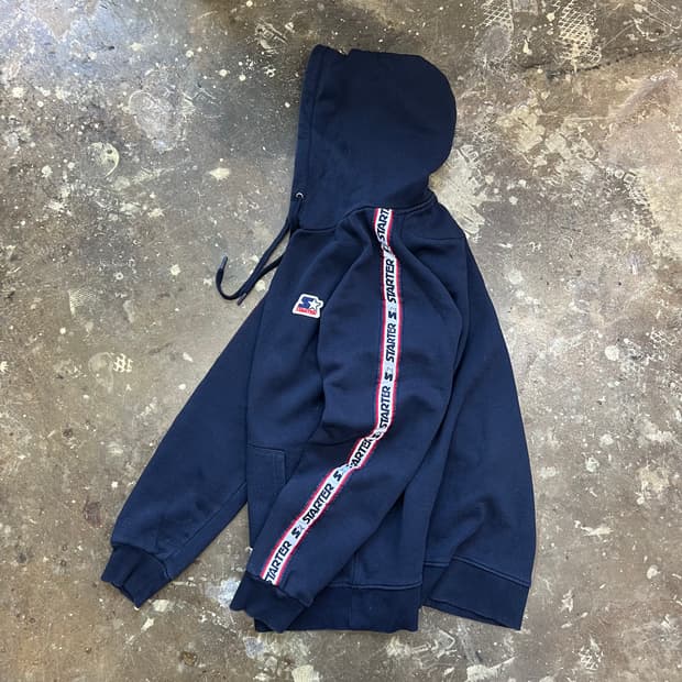L) 스타터 로고 라인 후드티 후드티셔츠