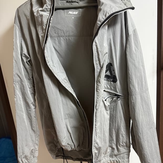 팔라스 그레이 바람막이 집업자켓 m