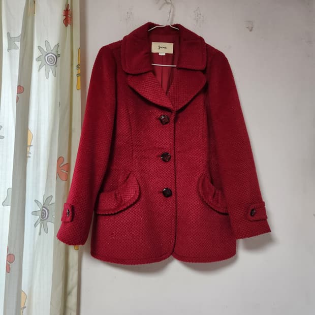 야제르 빨강 울 자켓 66(88-98-160)