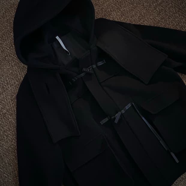 Noirer for woman 캐시미어 머플러 더블 코트