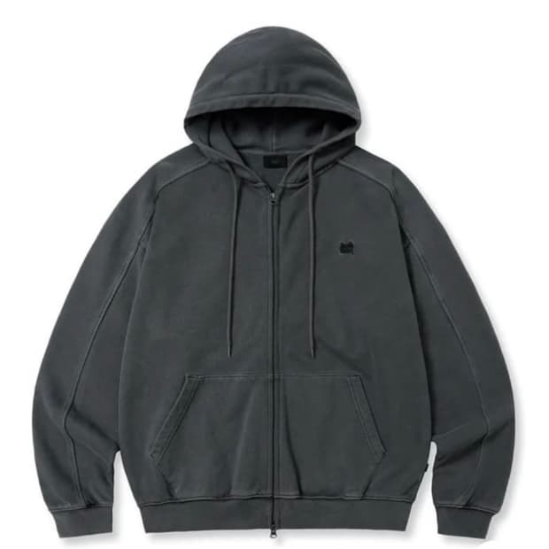 브라운브레스 챠콜 후드집업