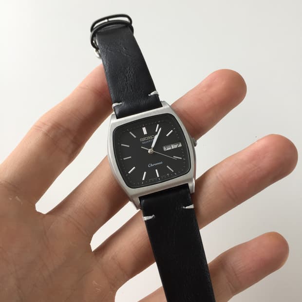 80s seiko chronos square quartz