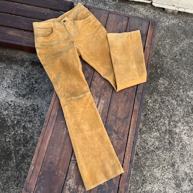 Levis Leather Boots cut Pants