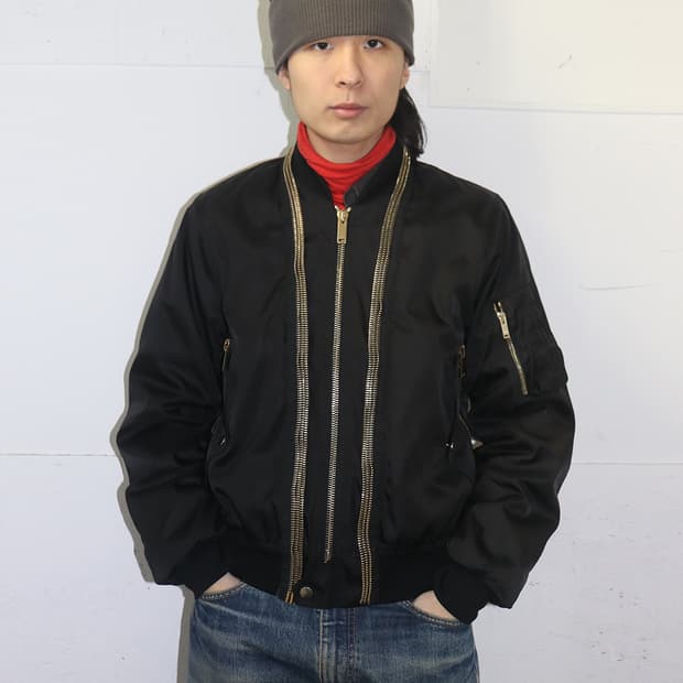 알렉산더 맥퀸 14AW 지퍼 디테일 MA-1