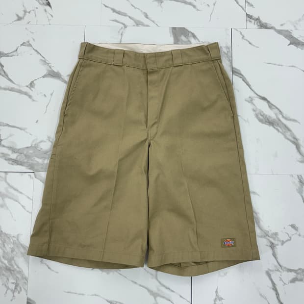 디키즈 베이지 워크 버뮤다 팬츠