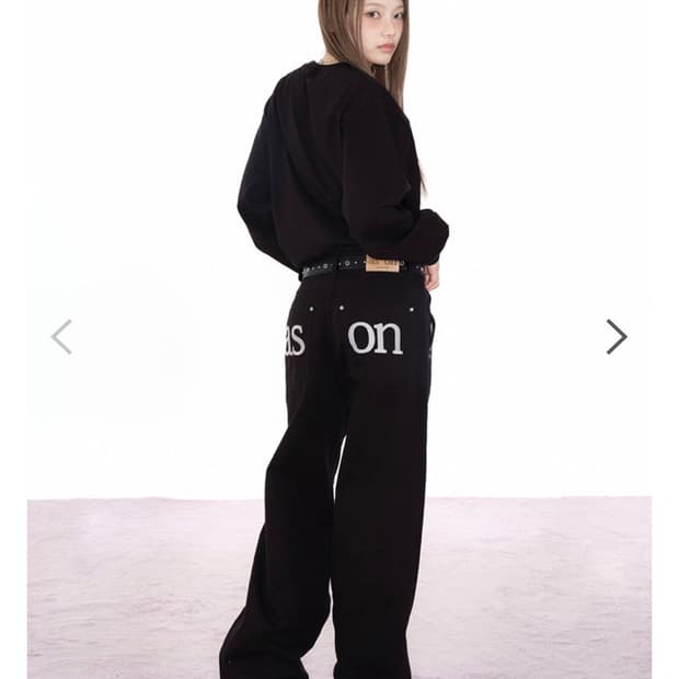 애즈온 스모그 와이드 팬츠 M