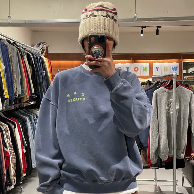 아이앱스튜디오 피그먼트 맨투맨 