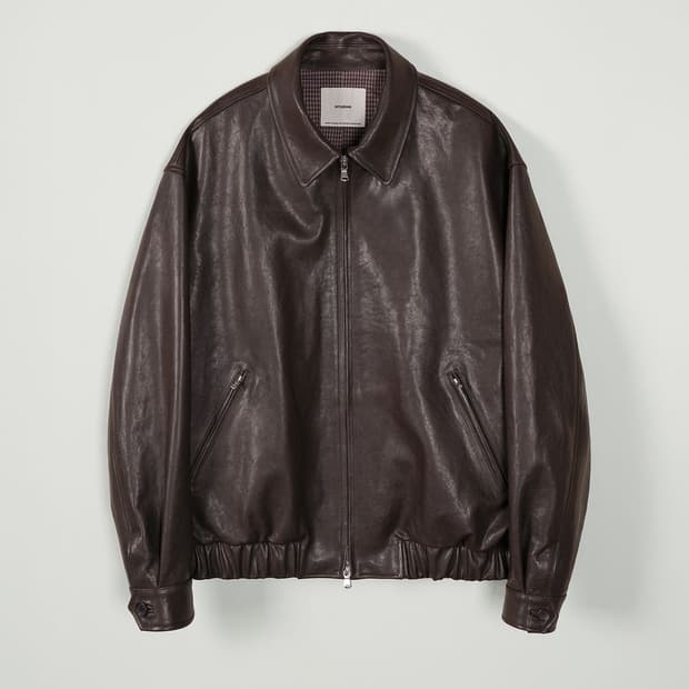 인더로우 아드리안 레더 블루종 다크브라운 4사이즈(110)