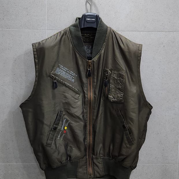 US AIRFORCE 플라이트 항공 파일럿 조끼