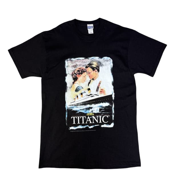빈티지 90s 영화 타이타닉 TITANIC PROMO 프로모션 티셔츠 L